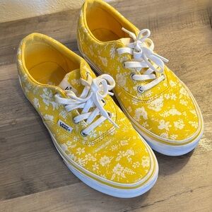 Yellow Floral Vans